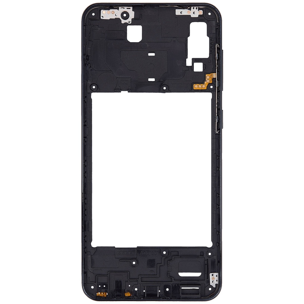 Châssis central compatible SAMSUNG A30 A305 2019 - Aftermarket Plus - Noir