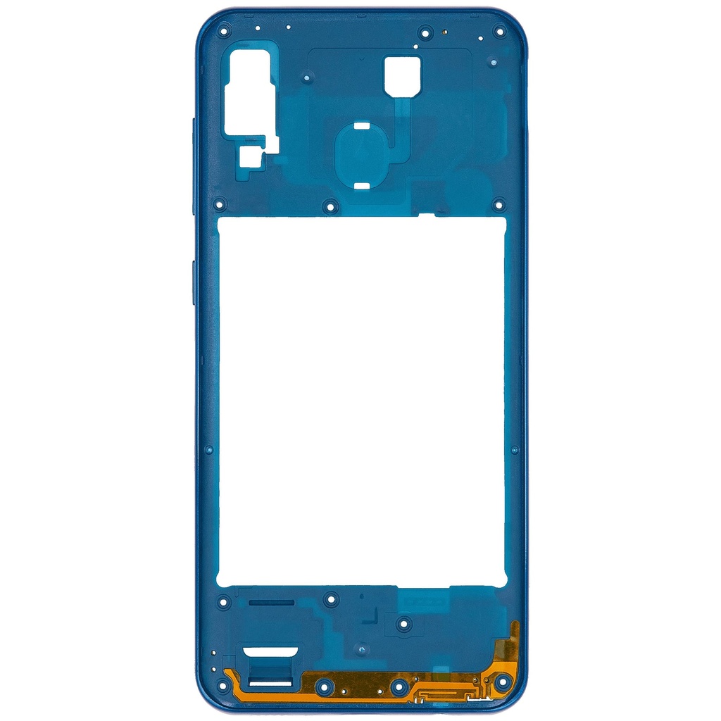 Châssis central compatible SAMSUNG A30 A305 2019 - Aftermarket Plus - Bleu