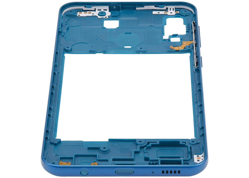 Châssis central compatible SAMSUNG A30 A305 2019 - Aftermarket Plus - Bleu