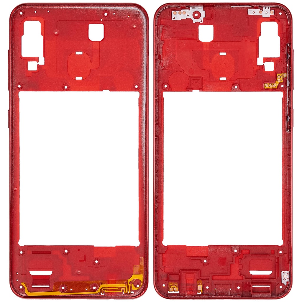 Châssis central compatible SAMSUNG A30 A305 2019 - Aftermarket Plus - Rouge