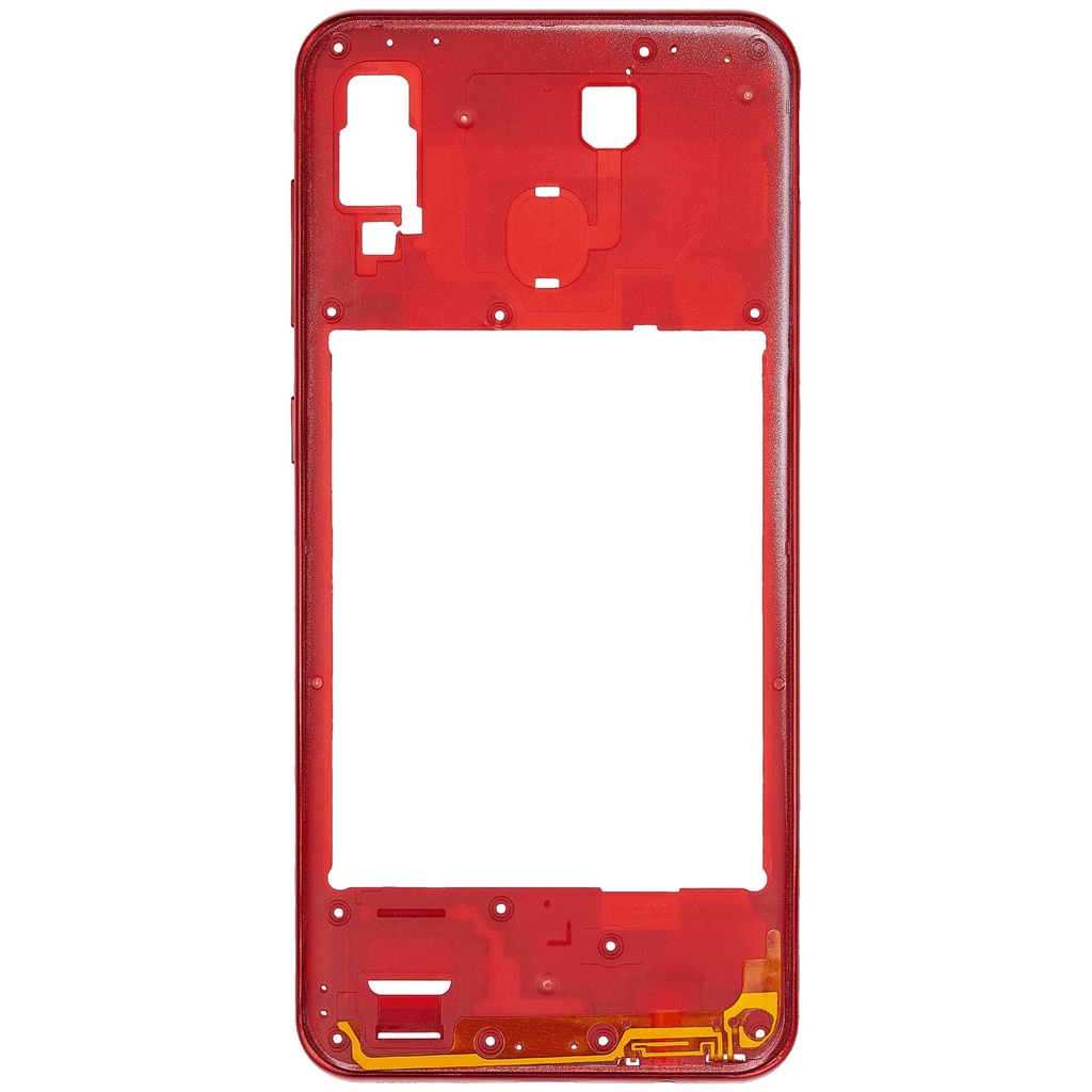 Châssis central compatible SAMSUNG A30 A305 2019 - Aftermarket Plus - Rouge