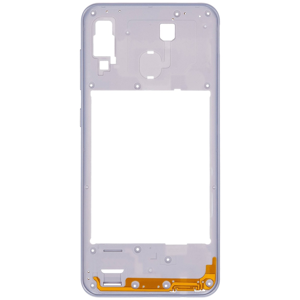 Châssis central compatible SAMSUNG A30 A305 2019 - Aftermarket Plus - Blanc