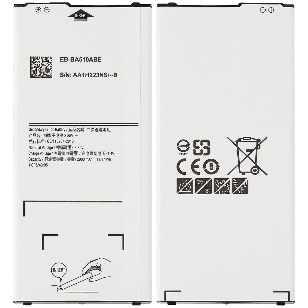 Batterie compatible SAMSUNG A5 A510 2016 - EB-BA510ABE