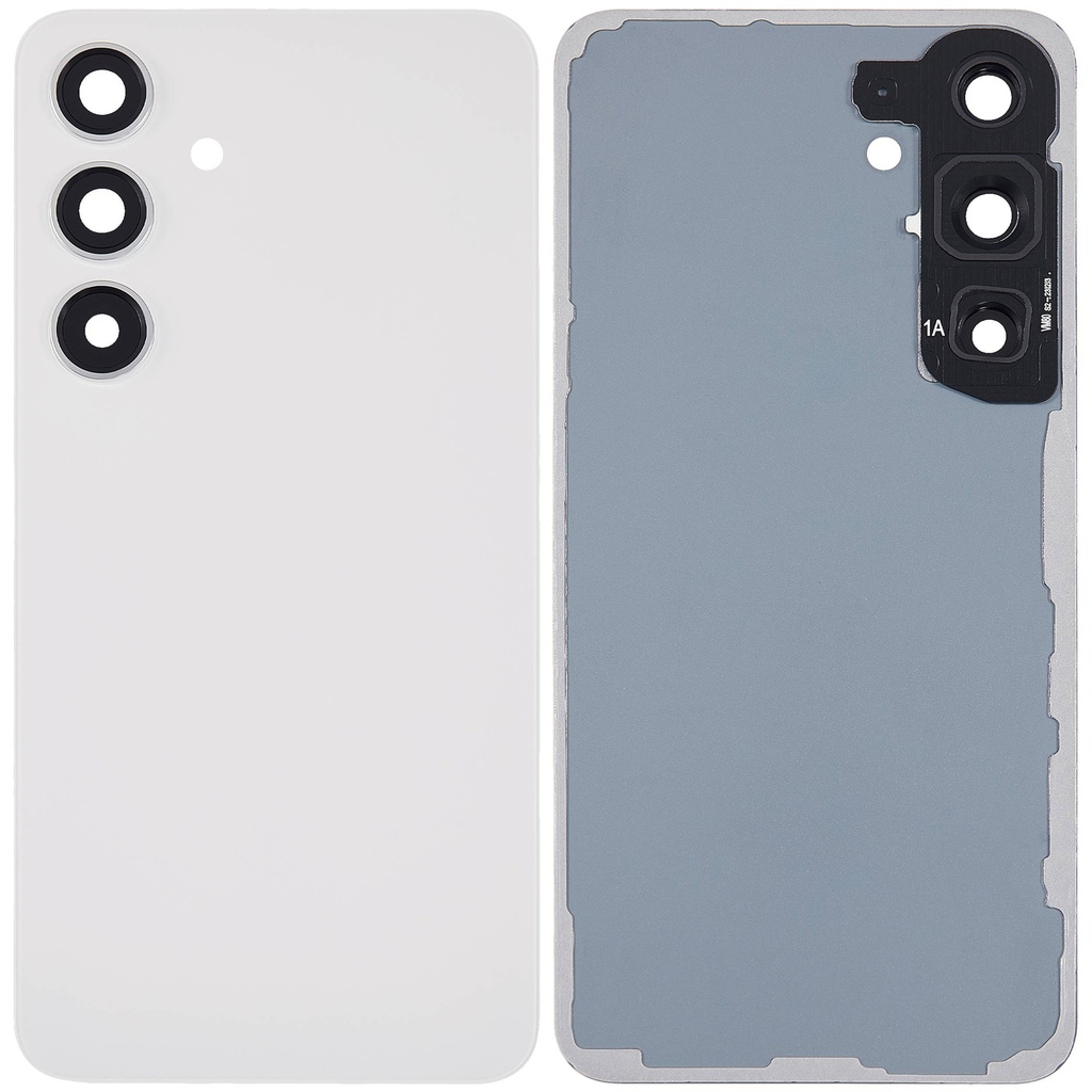 Vitre arrière avec lentille caméra compatible SAMSUNG S24 5G - Sans logo - Aftermarket Plus - Marble Gray