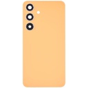 Vitre arrière avec lentille caméra compatible SAMSUNG S24 5G - Sans logo - Aftermarket Plus - Sandstone Orange