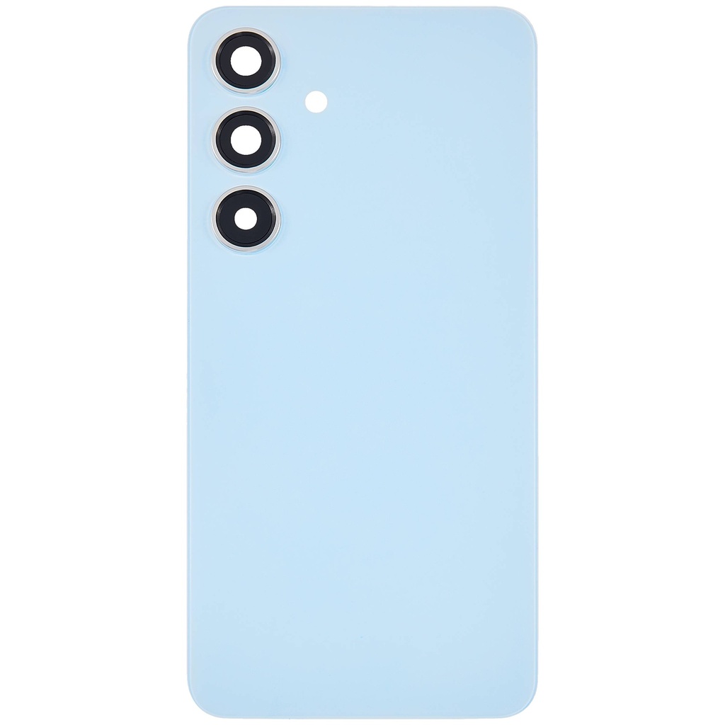 Vitre arrière avec lentille caméra compatible SAMSUNG S24 5G - Sans logo - Aftermarket Plus - Sapphire Blue