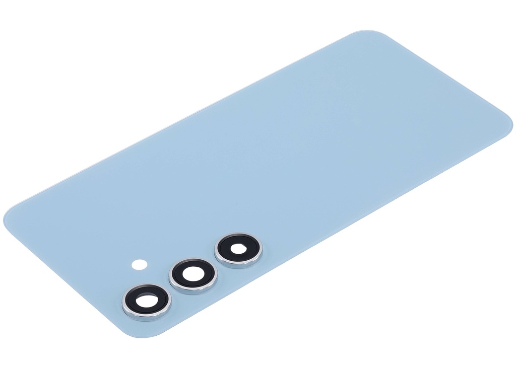 Vitre arrière avec lentille caméra compatible SAMSUNG S24 5G - Sans logo - Aftermarket Plus - Sapphire Blue