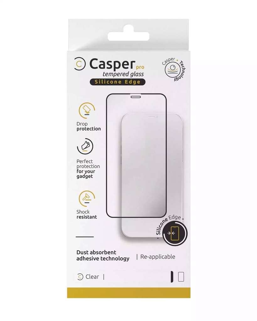 Verre trempé Clair pour iPhone 16 Pro - Apple - Casper Pro Silicone