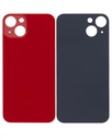 Vitre arrière compatible pour iPhone 13 - Sans logo - Rouge