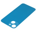 Vitre arrière compatible pour iPhone 13 Mini - Sans logo - Bleu