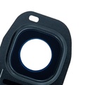 Vitre caméra arrière (avec châssis) pour SAMSUNG S7 Edge - G935F - Bleu