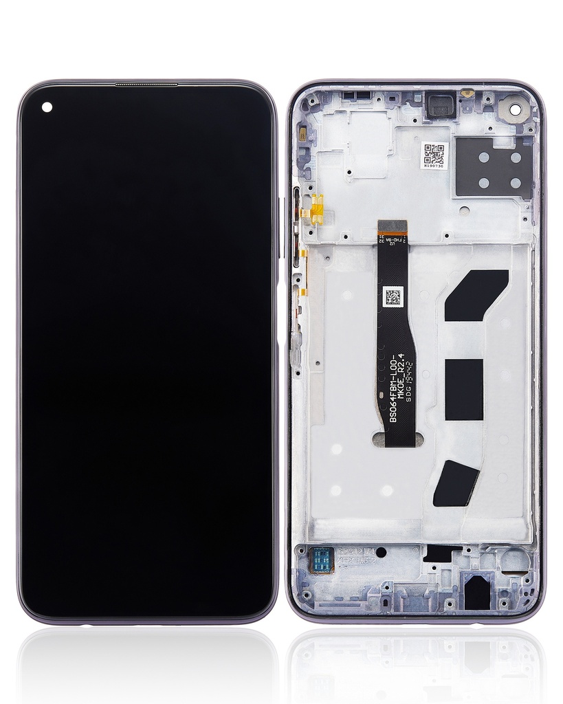 Ecran reconditionné avec chassis compatible pour Huawei P40 Lite Noir