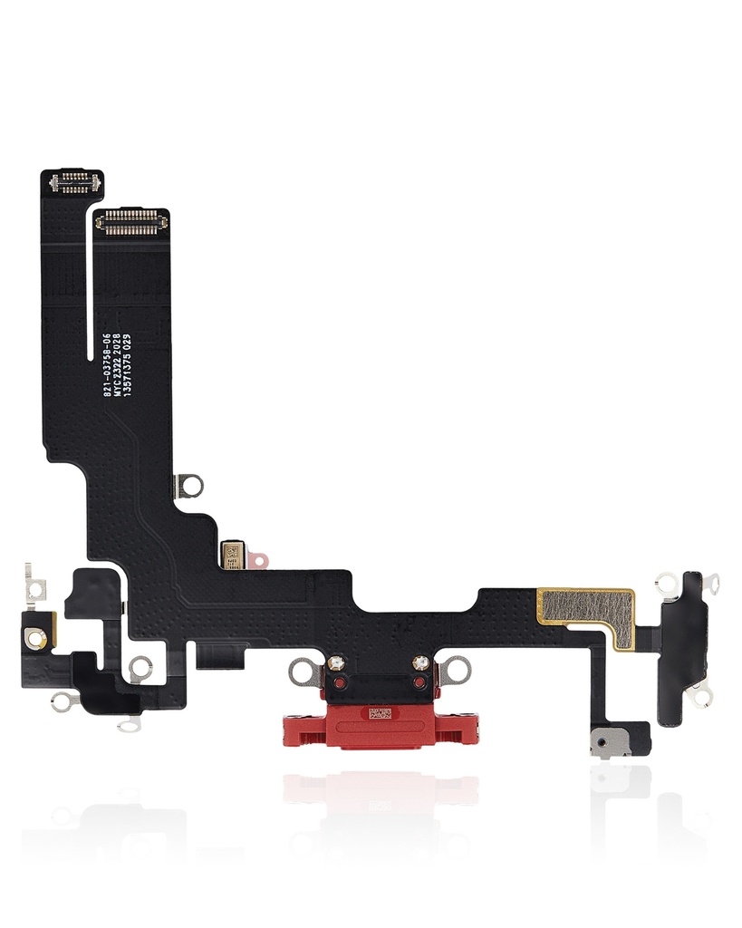 Connecteur de charge compatible pour iPhone 14 - Premium - Rouge