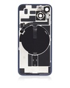 Vitre arrière avec adhésif et NFC compatible pour iPhone 14 - Sans Logo - Premium - Bleu