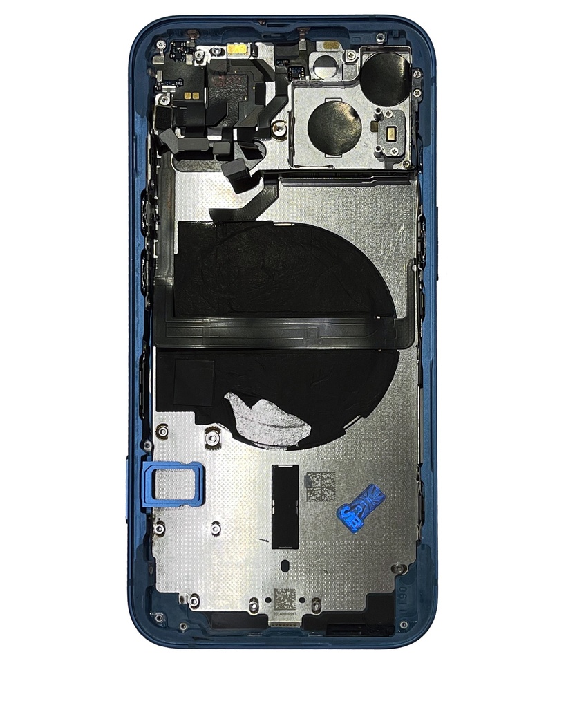 Chassis avec nappes pour iPhone 13 - Grade A (avec Logo) - Bleu