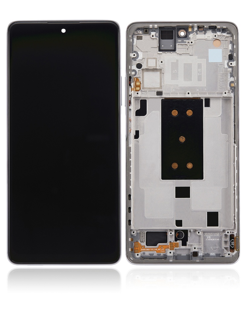 Bloc écran LCD avec chassis compatible pour Xiaomi 11T - Blanc Clair de Lune - AfterMarket Incell