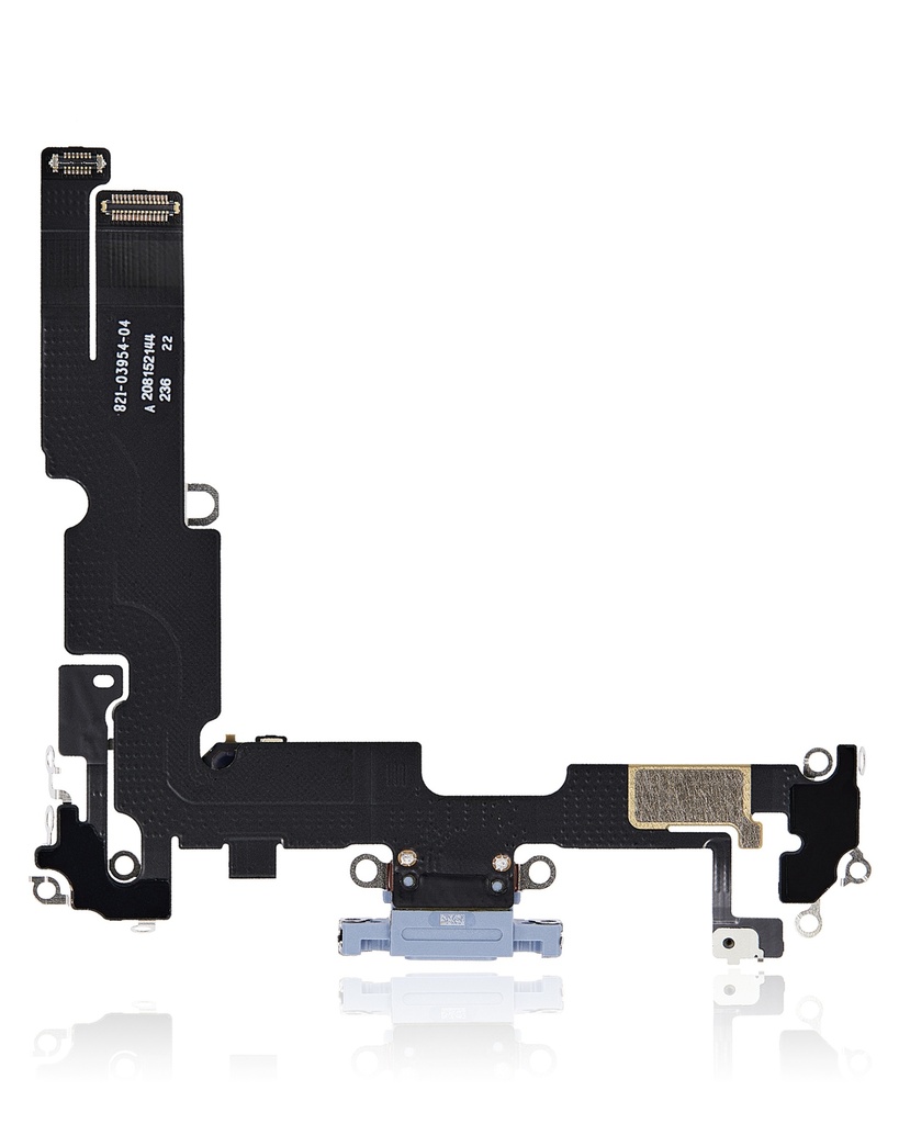 Connecteur de charge compatible pour iPhone 14 Plus - Premium - Bleu