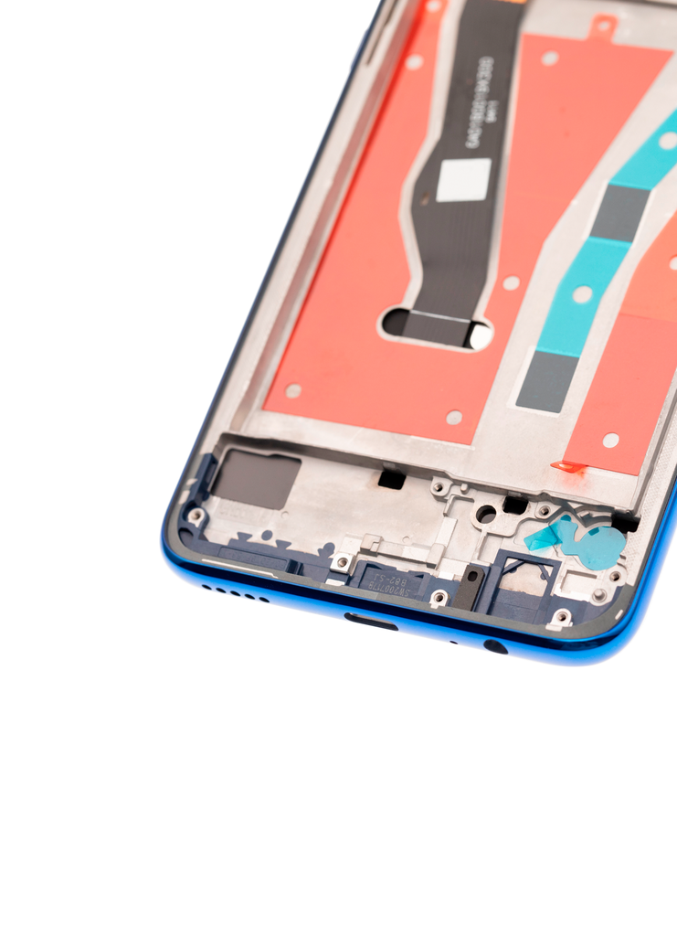 Assemblage LCD avec cadre compatible pour Huawei Y9 Prime (2019) (reconditionné) (bleu saphir)