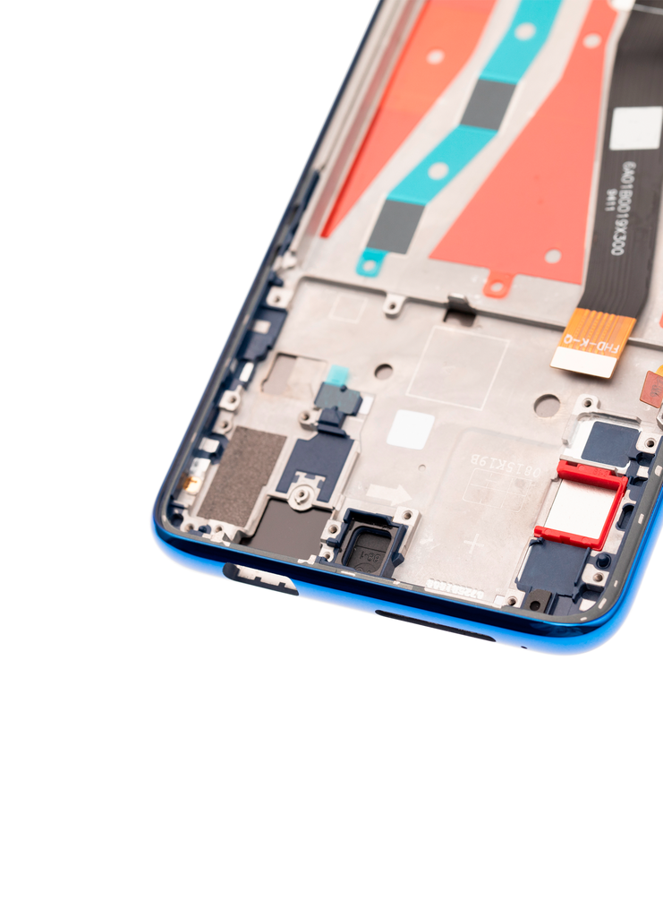 Assemblage LCD avec cadre compatible pour Huawei Y9 Prime (2019) (reconditionné) (bleu saphir)