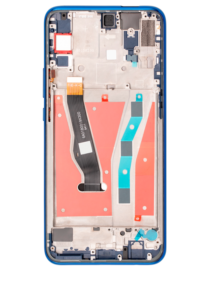 Assemblage LCD avec cadre compatible pour Huawei Y9 Prime (2019) (reconditionné) (bleu saphir)