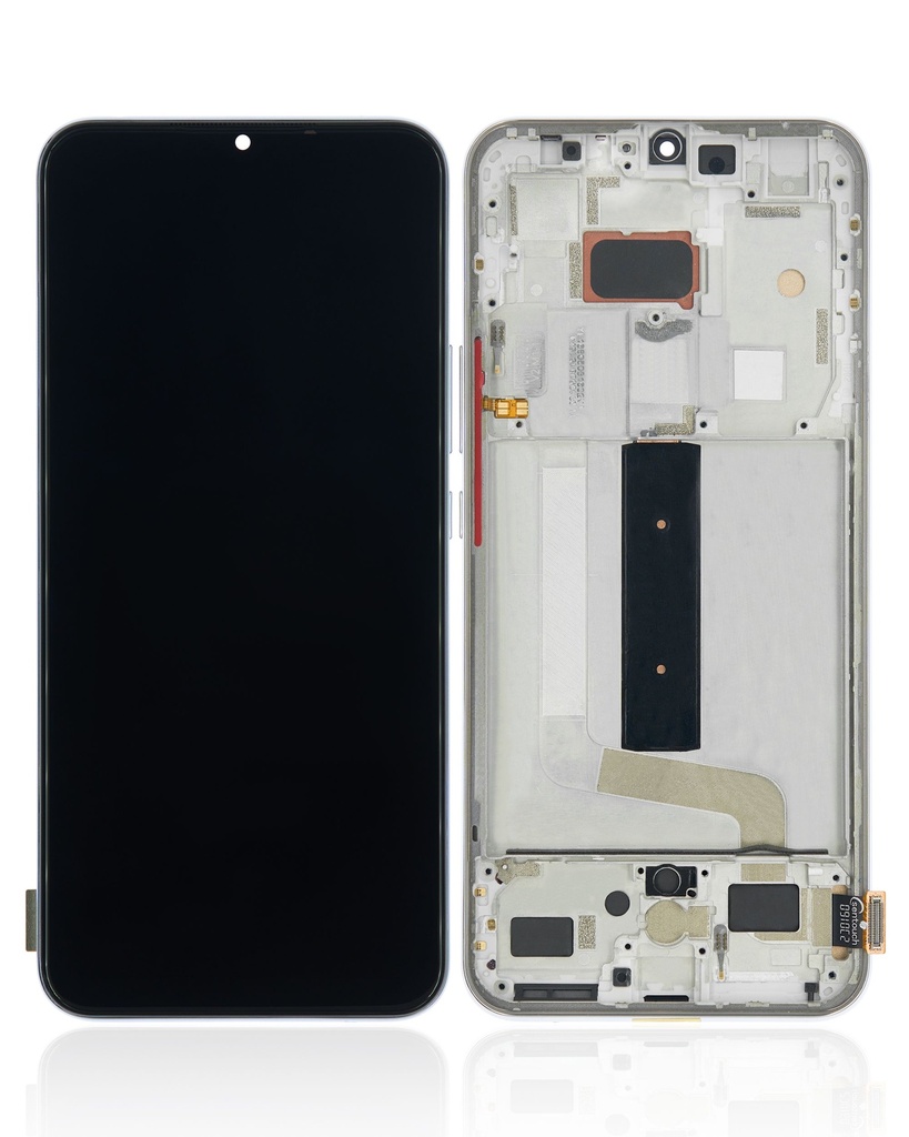 Bloc écran LCD avec châssis pour Xiaomi Mi 10 Lite 5G - Aftermarket : Incell - Dream White