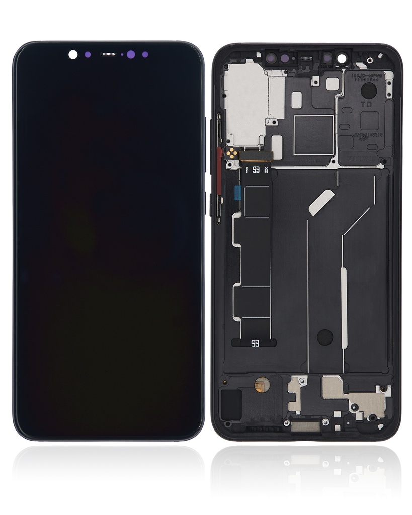 Bloc écran OLED avec châssis pour Xiaomi Mi 8 - Aftermarket Plus - Noir