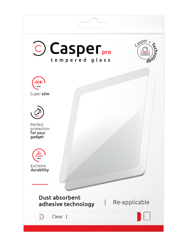 Verre trempé Clair compatible iPad 2 - iPad 3 - Ipad 4 Apple - Casper Pro