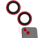 Verre trempé de caméra Clair compatible iPhone 13 - 13 Mini Plus Apple - Casper - Rouge