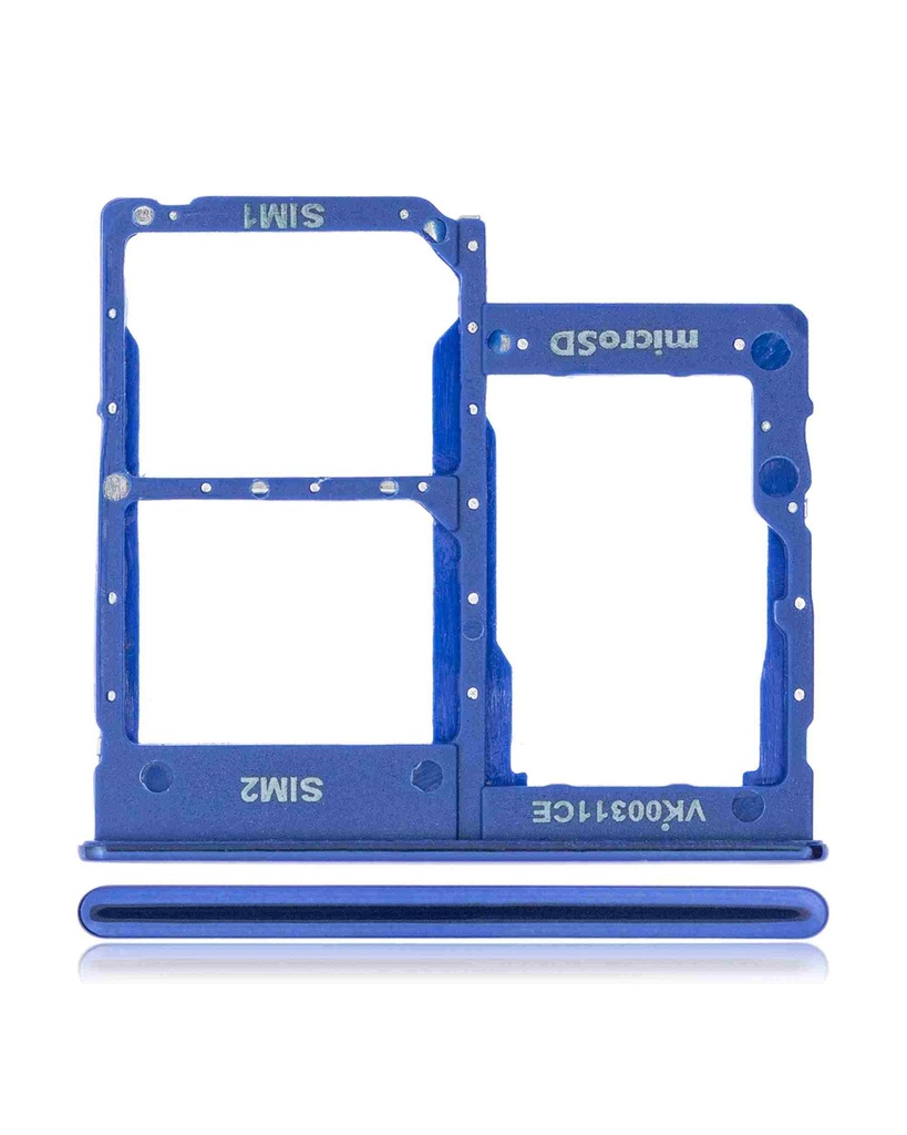 Tiroir Double SIM compatible SAMSUNG A40 - A405 2019 - Bleu