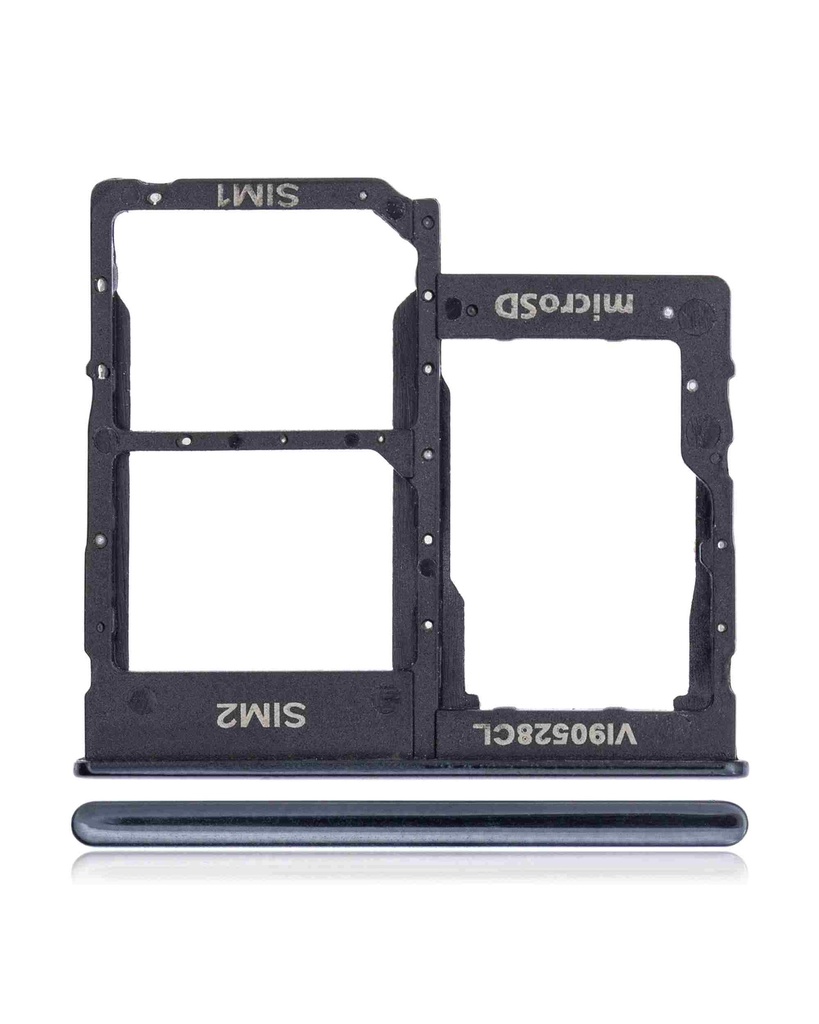 Tiroir Double SIM compatible SAMSUNG A40 - A405 2019 - Noir