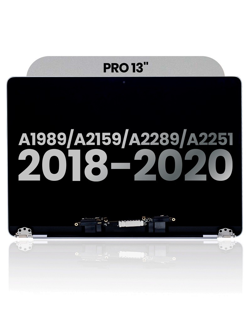 Bloc écran LCD pour MacBook Pro 13" - A1989 (fin 2018 - déb 2019) / A2159 (mi 2019) / A2289 - A2251 (mi 2020) - Gris Sidéral