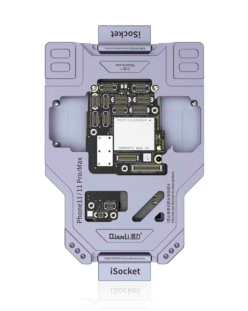 3 en 1 Plateforme ISOCKET Qianli compatible iPhone 11 - 11 Pro - 11 Pro Max