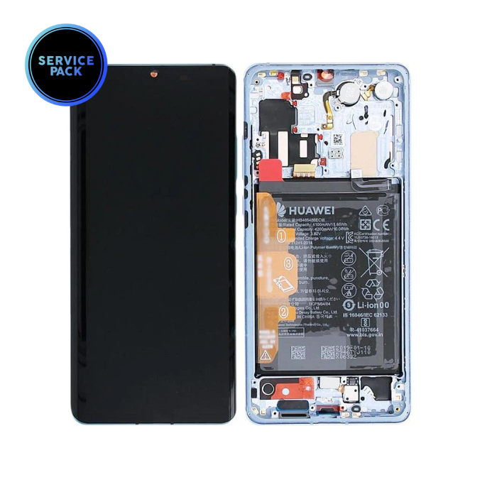 Bloc écran OLED pour HUAWEI P30 Pro - SERVICE PACK - Nacre