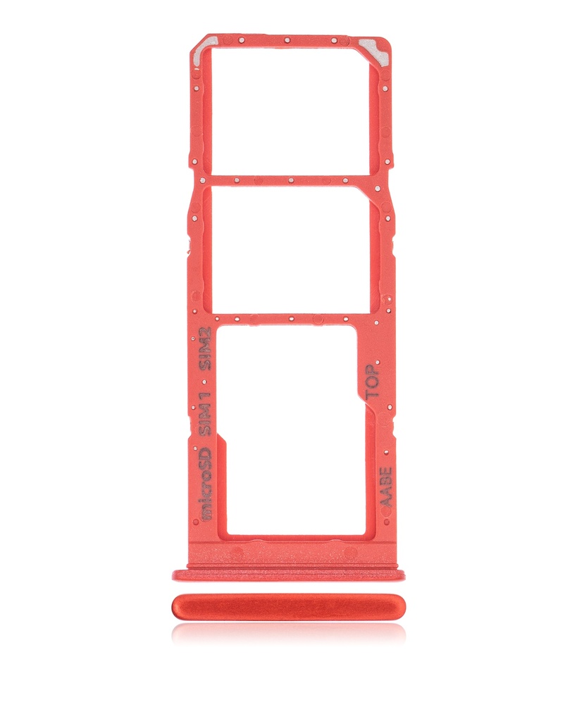 Tiroir Double SIM compatible SAMSUNG A02 A022 2020 - Rouge