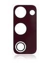 Pack de 10 Lentilles caméra arrière - verre seul avec adhésif compatibles Samsung Galaxy S20 FE 4G - 5G - Cloud Red