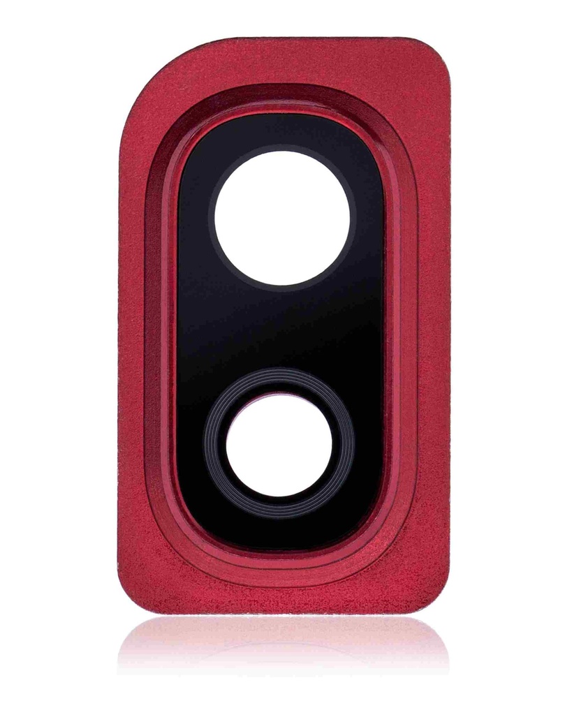 Lentille caméra arrière avec support compatible SAMSUNG A10 - A105 2019 - Rouge