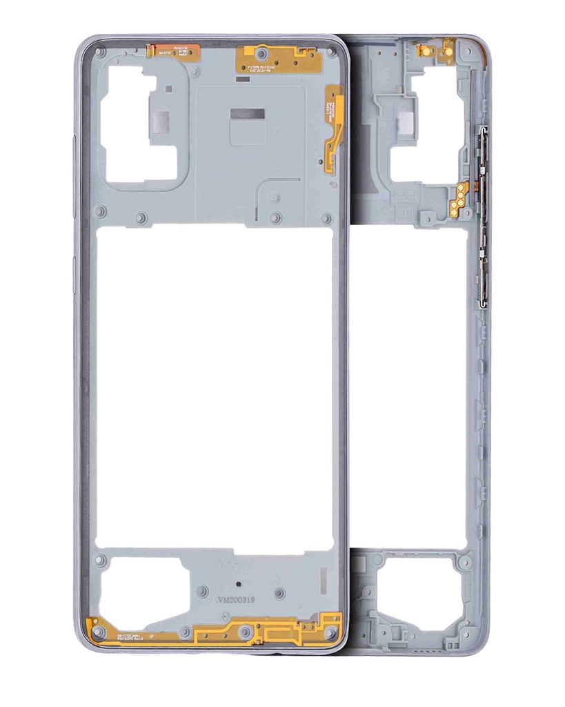 Châssis central compatible SAMSUNG A71 - A715 2020 - Prism Crush Silver