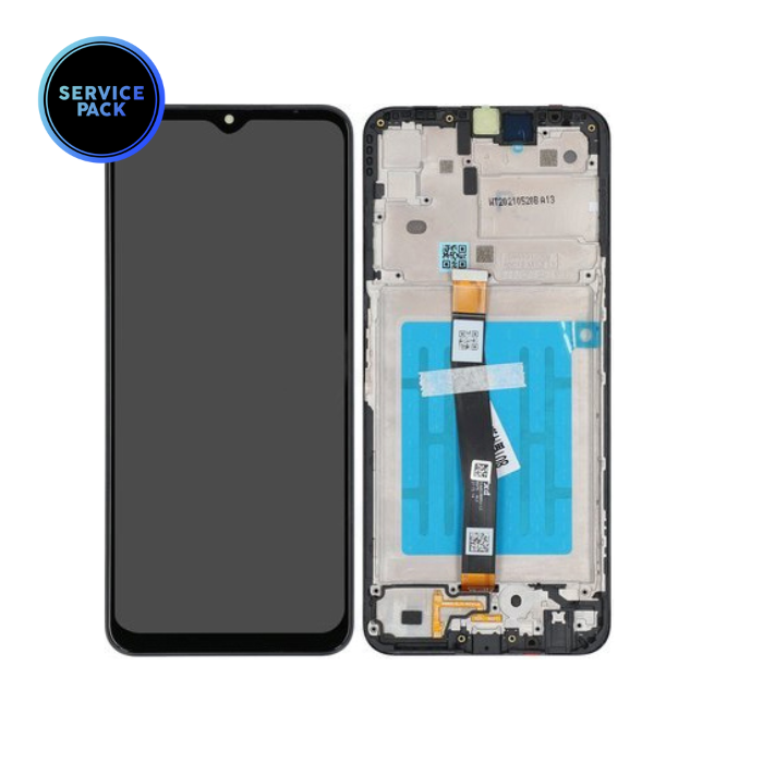 Bloc écran LCD pour SAMSUNG A22 5G - A226F - SERVICE PACK - Noir