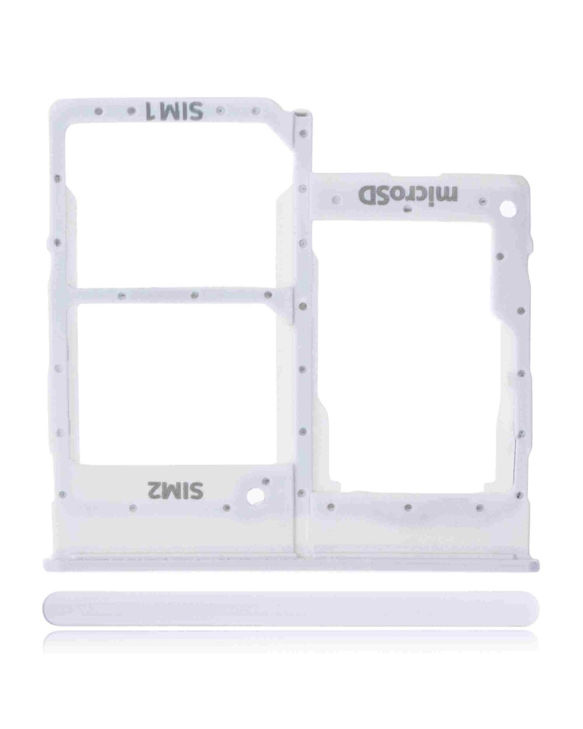 Tiroir Double SIM compatible SAMSUNG A20e - A202 2019 - Blanc