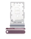 Tiroir Double SIM compatible SAMSUNG S22 Ultra - Bordeaux