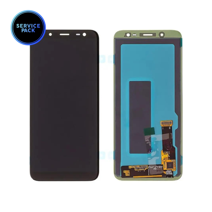 Bloc écran OLED pour SAMSUNG J6 2018 - J600F - SERVICE PACK - Noir