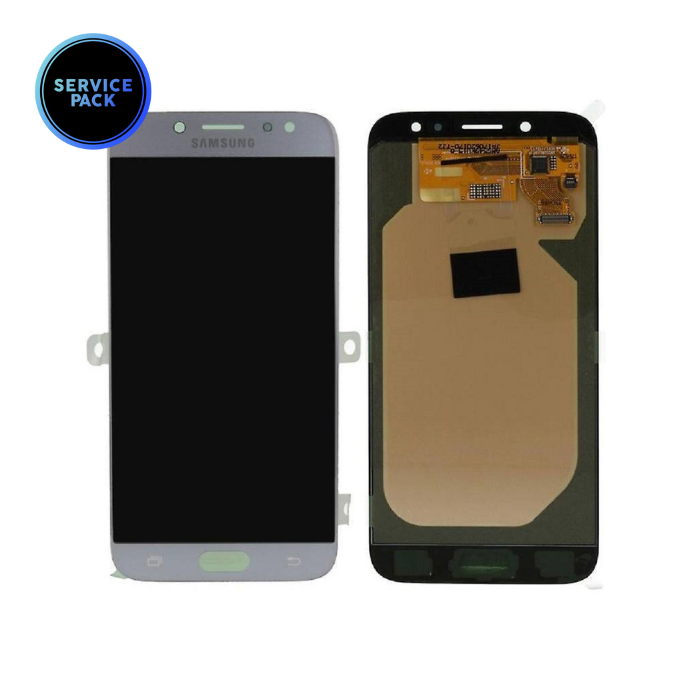 Bloc écran OLED pour SAMSUNG J7 - J7 Pro - J730F - SERVICE PACK - Argent