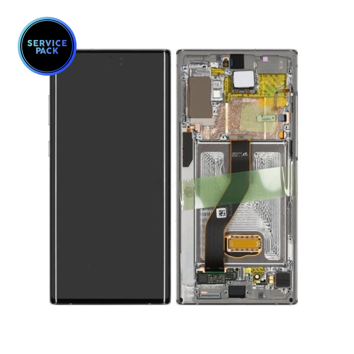 Bloc écran OLED pour SAMSUNG Note 10 Plus - N975F - SERVICE PACK - Gris