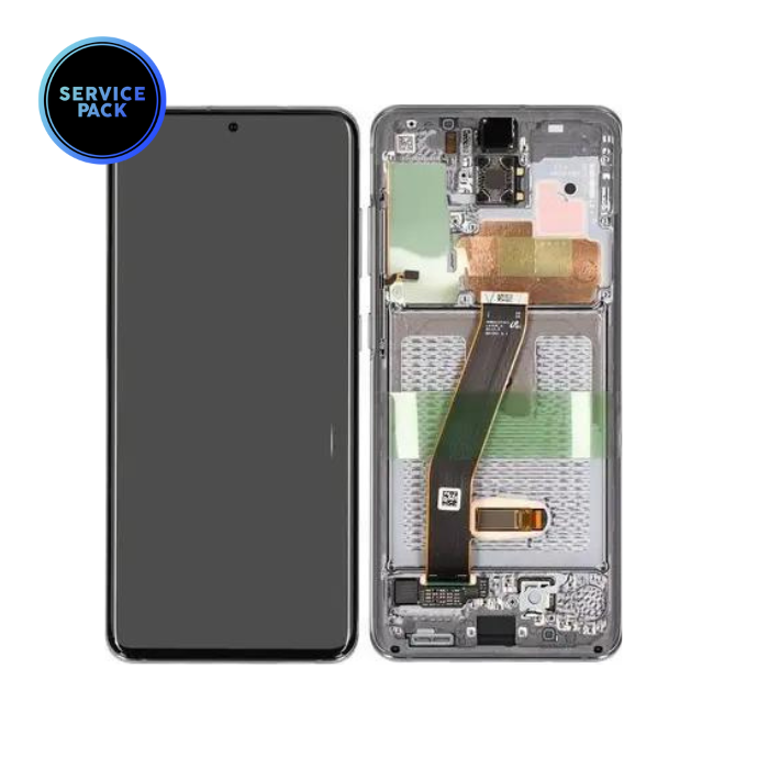 Bloc écran OLED pour SAMSUNG S20 5G - G981F - SERVICE PACK - Gris cosmique