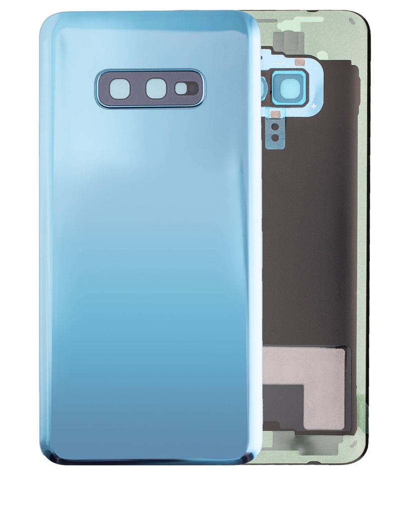 Vitre arrière avec lentille caméra compatible SAMSUNG S10 - Sans Logo - Aftermarket Plus - Prism Blue