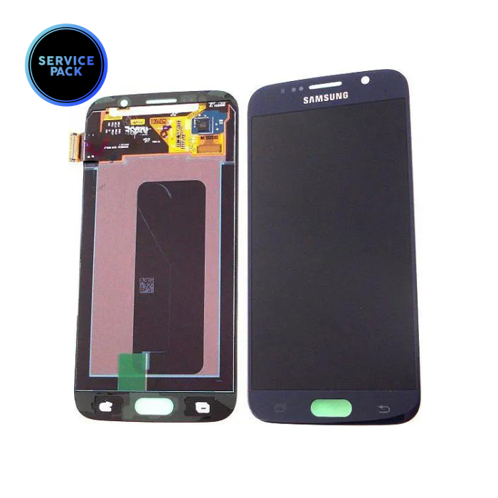 Bloc écran OLED pour SAMSUNG S6 - G920F - SERVICE PACK - Noir