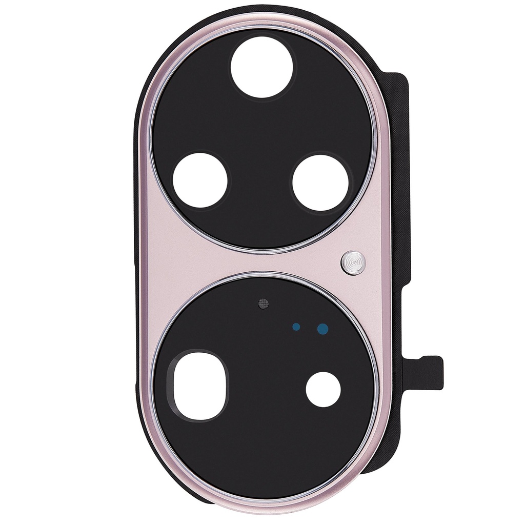 Lentille caméra arrière avec support compatible Huawei P50 Pro - Charm Pink