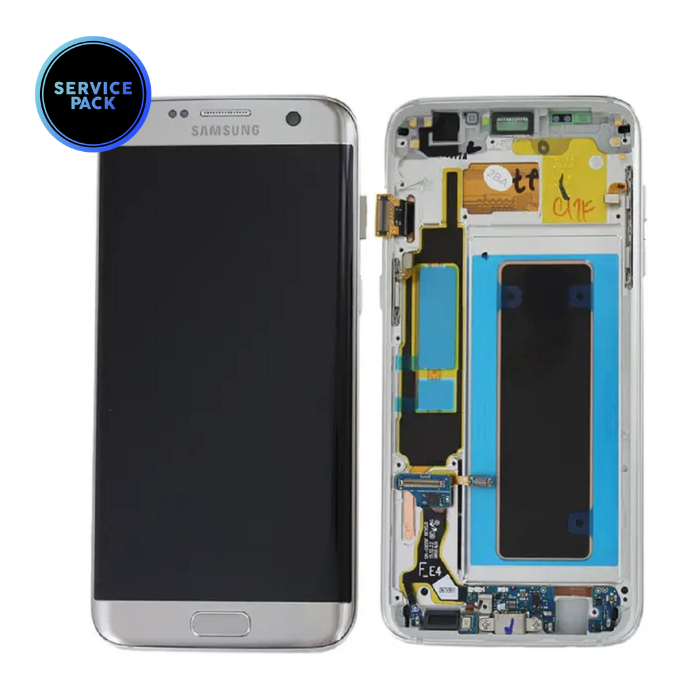 Bloc écran OLED pour SAMSUNG S7 Edge - G935F - SERVICE PACK - Argent