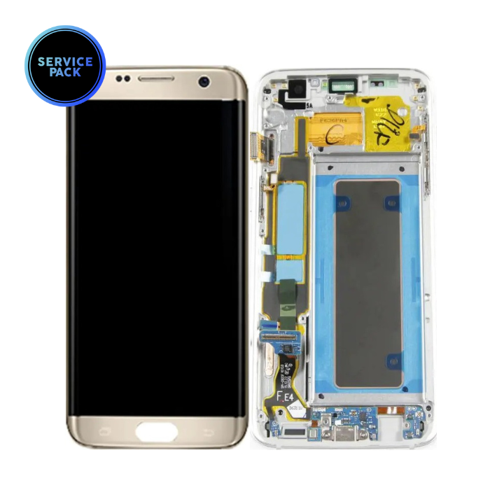 Bloc écran OLED pour SAMSUNG S7 Edge - G935F - SERVICE PACK - Or