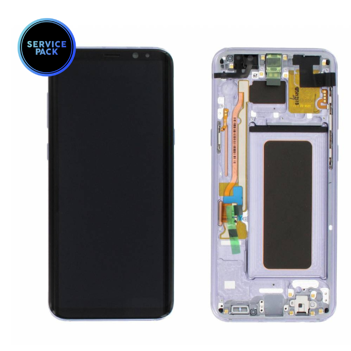 Bloc écran OLED pour SAMSUNG S8 Plus - G955F - SERVICE PACK - Orchidée